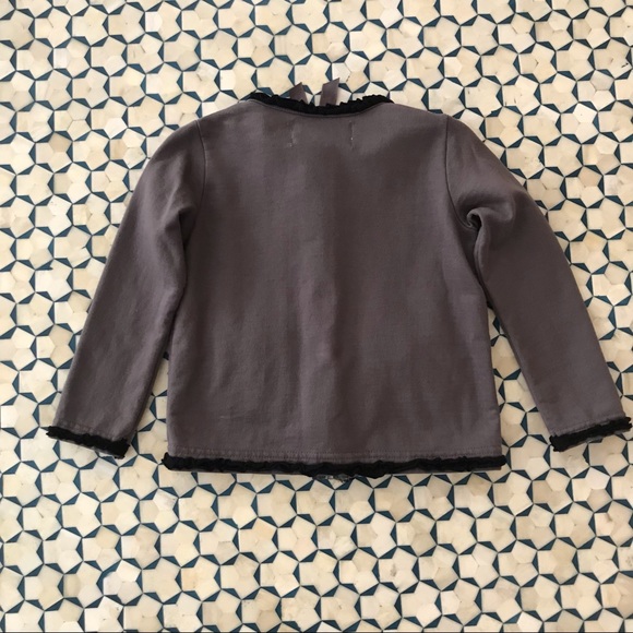 Lourdes Cardigan with Ruffle and Bow Detail size 3 - Picture 5 of 6